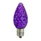 Northlight Pack of 25 Faceted LED C7 Purple Christmas Replacement Bulbs